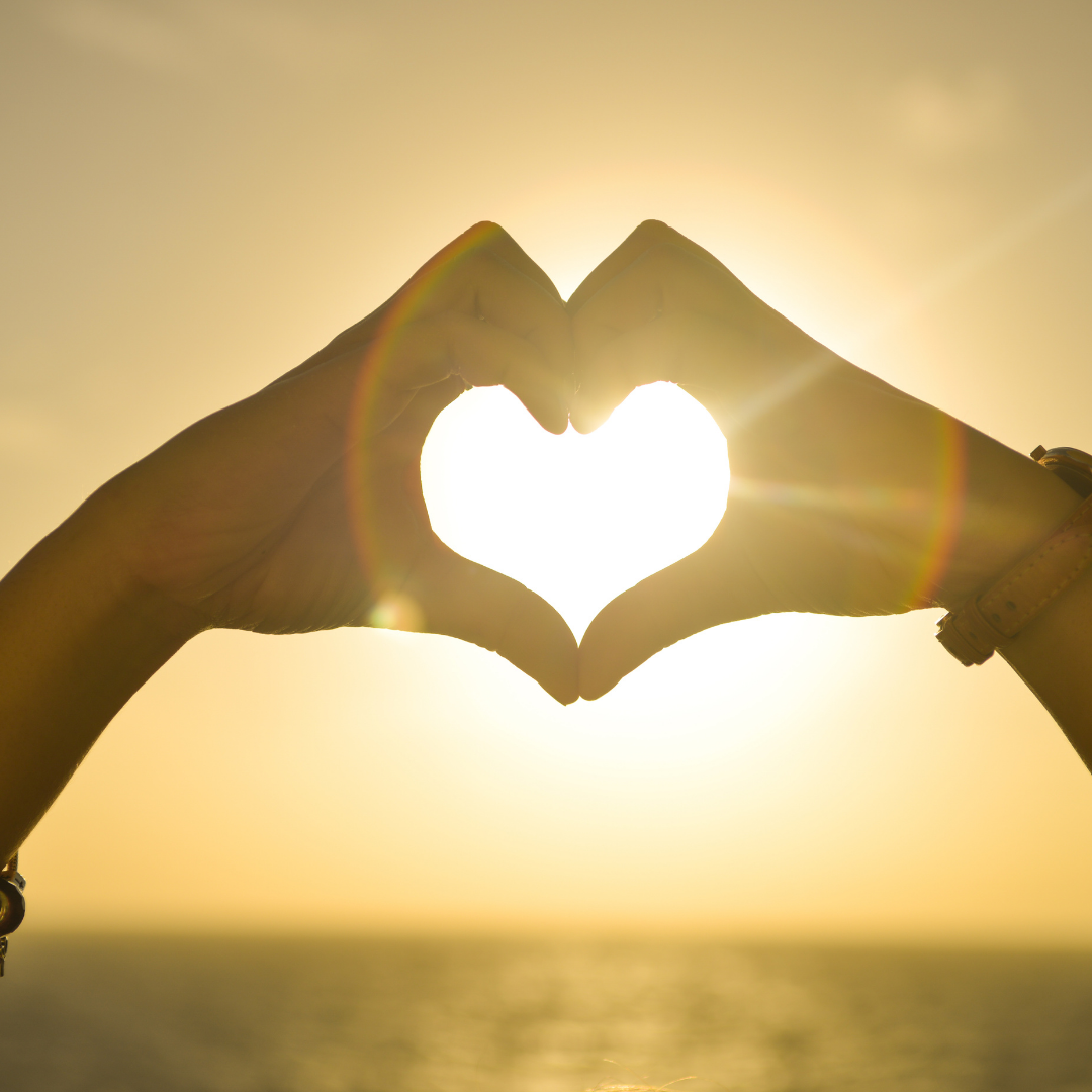 sunset heart sunset heart