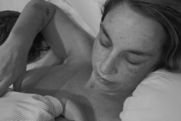 baby on chest